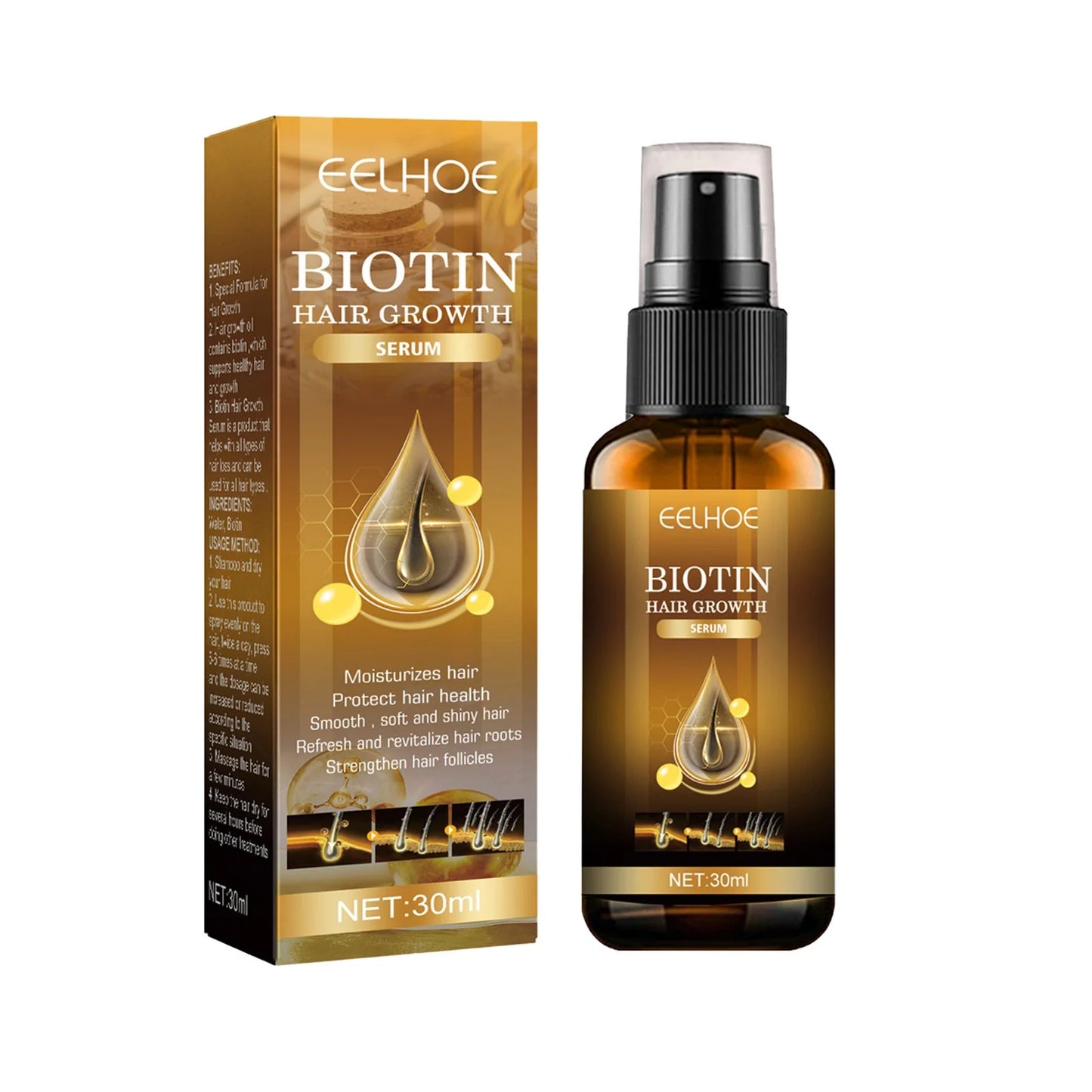 Biotin - Sprej proti izpadanju las
